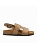Comfortfusse Leder-Sandalen "Likya" in Beige