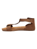 Comfortfusse Leren sandalen bruin