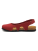 Comfortfusse Leder-Ballerinas in Rot