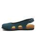 Comfortfusse Leder-Ballerinas in Blau