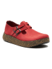 Comfortfusse Leder-Slipper in Rot
