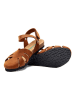 Comfortfusse Leren sandalen bruin