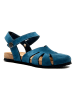 Comfortfusse Leren enkelsandalen donkerblauw