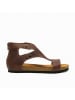 Comfortfusse Leren sandalen "Vera" bruin
