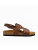Comfortfusse Leren sandalen "Likya" bruin