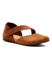 Comfortfusse Skórzane baleriny w kolorze brązowym