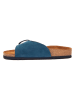 Comfortfusse Leren slippers donkerblauw