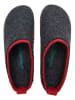 Comfortfusse Wollen pantoffels antraciet