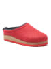 Comfortfusse Wollen pantoffels rood