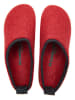 Comfortfusse Wollen pantoffels rood