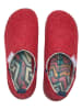 Comfortfusse Hausschuhe in Rot