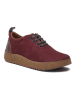 Comfortfusse Leren enkelschoenen bordeaux