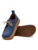 Comfortfusse Leren veterschoenen blauw