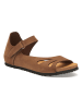Comfortfusse Leder-Sandalen in Hellbraun