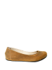 Comfortfusse Leren ballerina's lichtbruin