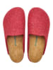 Comfortfusse Woll-Hausschuhe in Rot