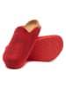 Comfortfusse Wollen pantoffels "Favor" rood