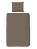 Pure Mikrofaser-Bettwäsche-Set in Taupe
