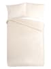 Pure Mikrofaser-Bettwäsche-Set "Zigzag " in Creme