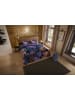 Pure Microvezel beddengoedset "Sharira" donkerblauw/paars