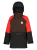 Maloja Funktionsjacke "AlpettaU." in Schwarz/ Rot/ Braun