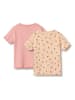 Wheat 2-delige set: shirts lichtroze/oranje