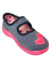 Playshoes Pantoffels donkerblauw/roze