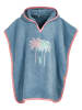 Playshoes Badponcho "Palmen" blauw