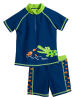 Playshoes 2-delige zwemoutfit "Krokodil" donkerblauw