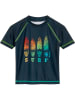Playshoes Badeshirt "Surf" in Dunkelblau/ Bunt