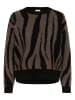 Kaffe Pullover in Schwarz/ Braun