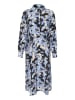 Kaffe Kleid "Victoria" in Hellblau/ Schwarz