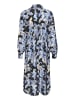 Kaffe Kleid "Victoria" in Hellblau/ Schwarz