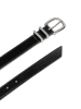 Polo Club Skórzany pasek w kolorze czarnym