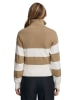 Polo Club Pullover in Hellbraun/ Creme