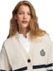 Polo Club Cardigan in Creme/ Dunkelblau