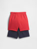 GAP 2-delige set: Short donkerblauw/rood