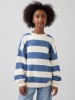 GAP Pullover in Blau/ Creme