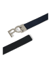 Polo Club Leren omkeerbare riem donkerblauw/zwart