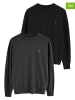 Polo Club 2er-Set: Pullover in Anthrazit/ Schwarz