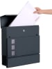 Songmics Briefkasten in Anthrazit - (B)37 x (H)37 x (T)10,5 cm