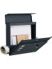 Songmics Briefkasten in Anthrazit - (B)37 x (H)37 x (T)10,5 cm