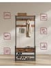 Songmics Standgarderobe in Braun/ Schwarz - (B)80 x (H)181 x (T)30 cm