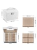 Songmics Sieradenkastje wit/beige - (B)17,7 x (H)13,5 x (D)13,8 cm