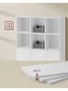 Songmics Bücherregal in Weiß - (B)97,5 x (H)97,5 x (T)29 cm