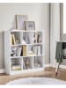 Songmics Regał w kolorze białym na książki - 97,5 x 100 x 30 cm