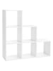 Songmics Regał w kolorze białym - 97,5 x 97,5 x 29 cm