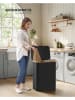 Songmics Wäschekorb in Schwarz - (B)52 x (H)70,5 x (T)38,5 cm