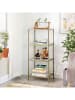 Songmics Staande kast goudkleurig - (B)40 x (H)95 x (D)30 cm