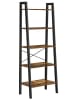 Songmics Staand wandmeubel zwart/bruin - (B)56 x (H)172 x (D)34 cm
